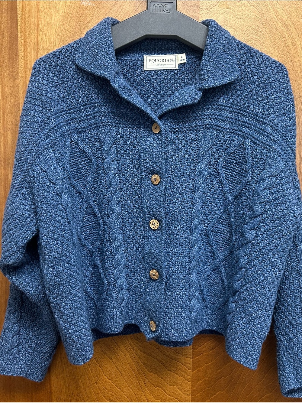Cottagecore Cropped Cable-Knit Button Front Cardigan